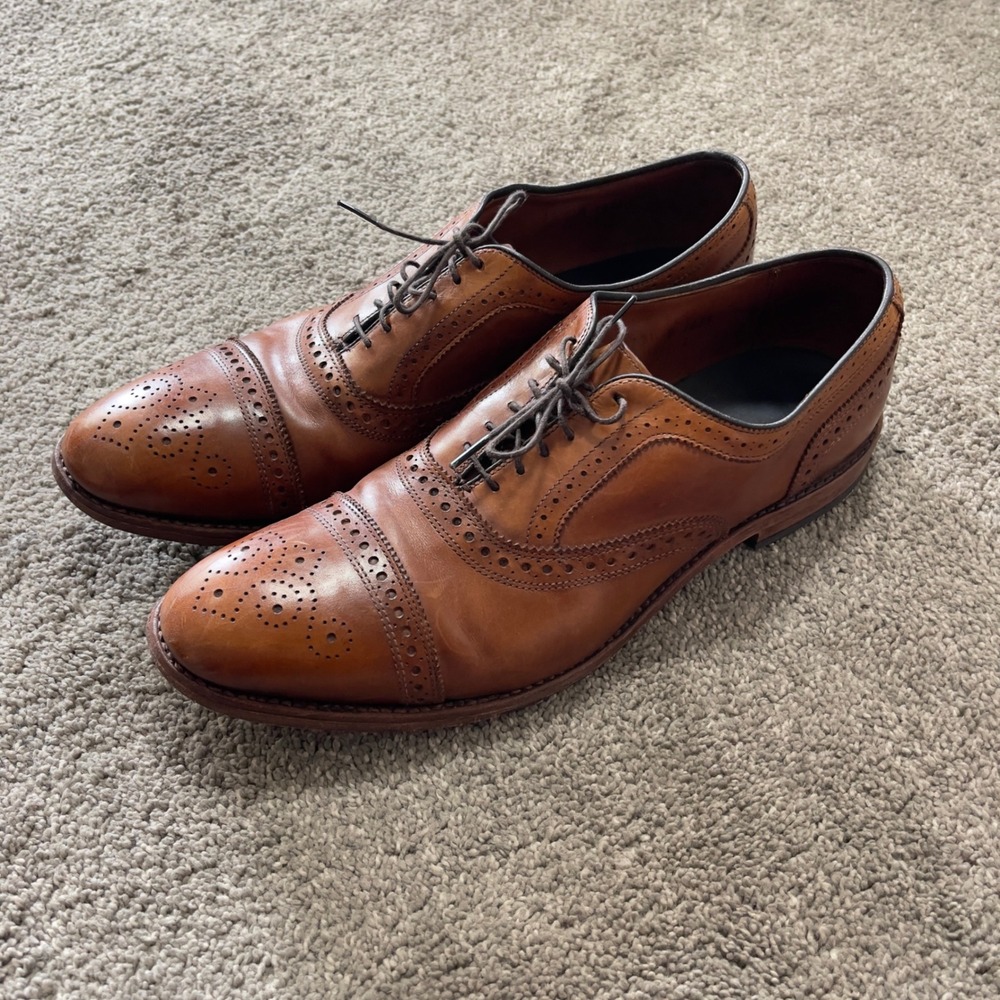 Allen Edmonds‎ Wingtip Brogue Leather Dress Shoes Oxford Brown Mens 12us